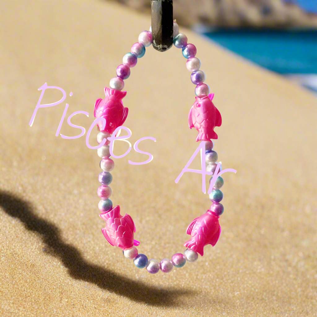 Pisces in Hot Pink Choker