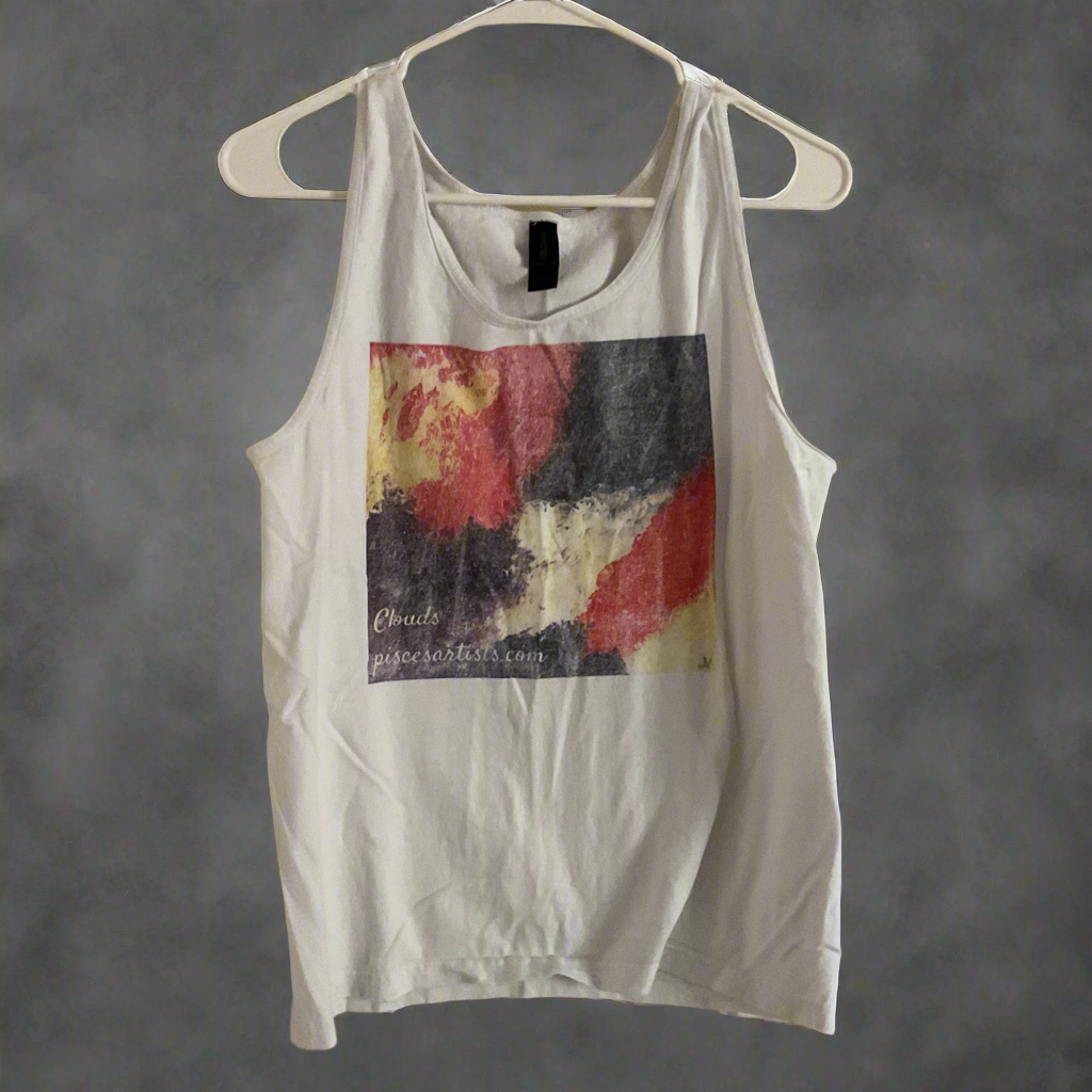 Clouds Tank Top in White