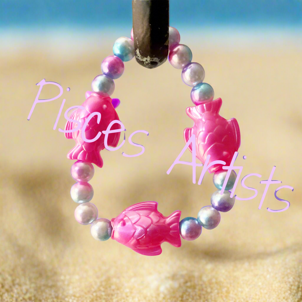 Pisces in Hot Pink Bracelet
