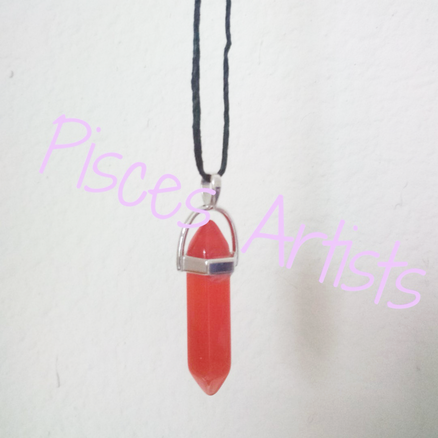 Crystal Hemp Necklace (14" cord)
