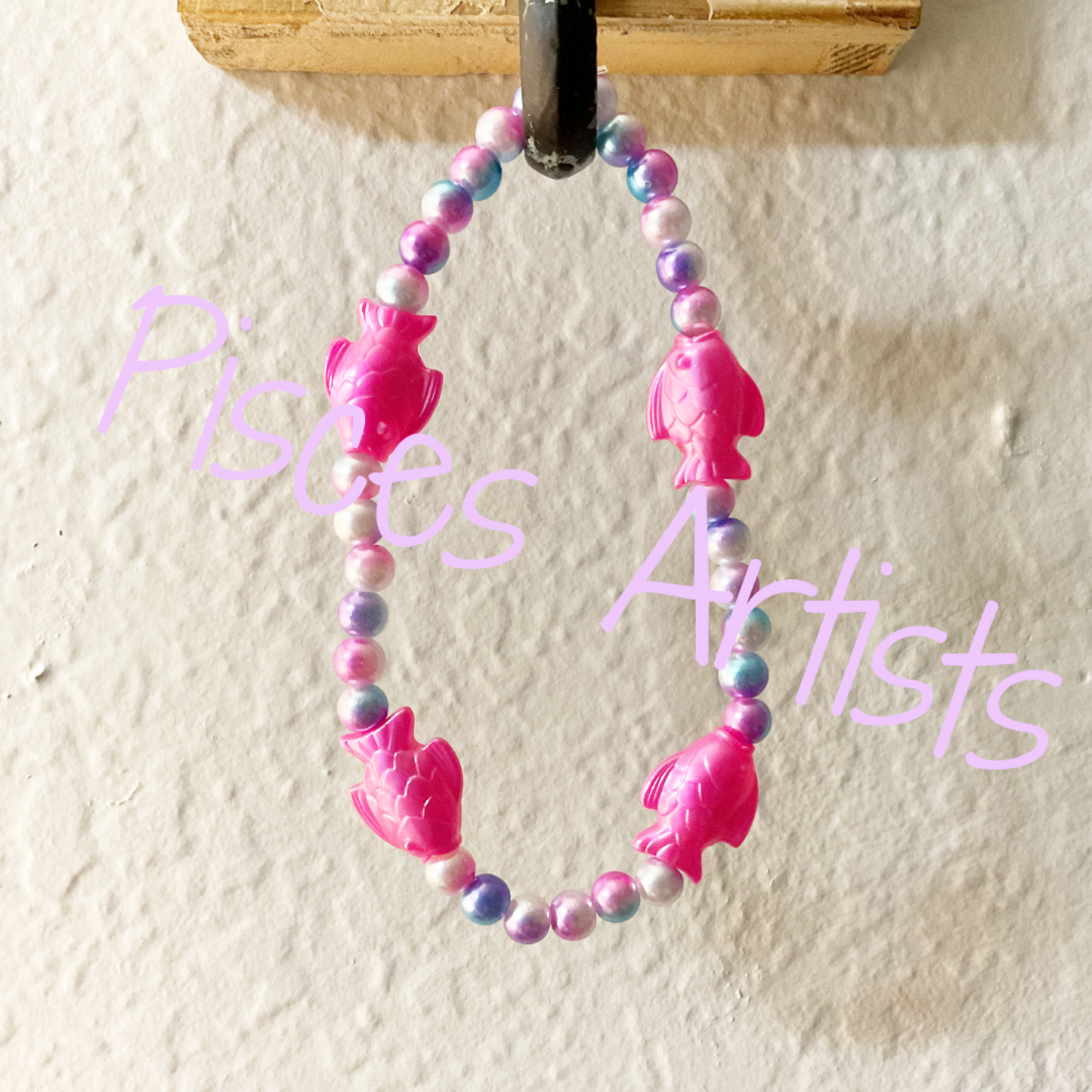 Pisces in Hot Pink Choker