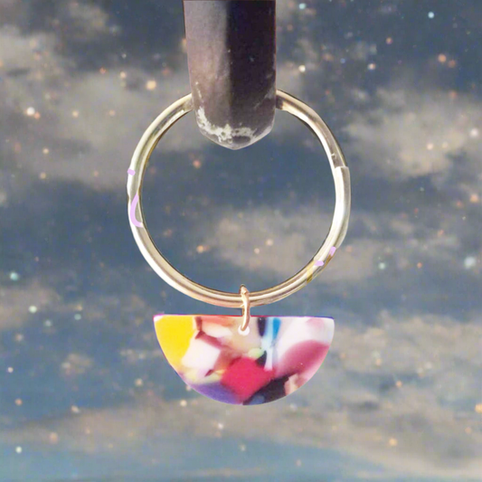 KEY23 - Abstract Moon Keychain