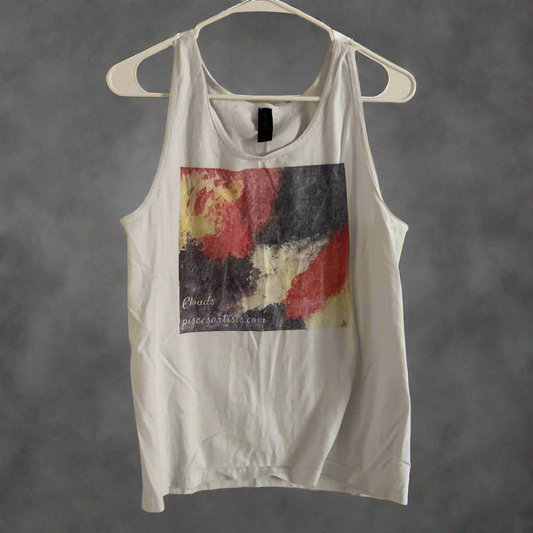 Clouds Tank Top in White