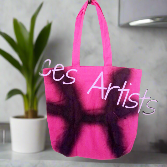 F111 - Pisces in Hot Pink (16" Tote)