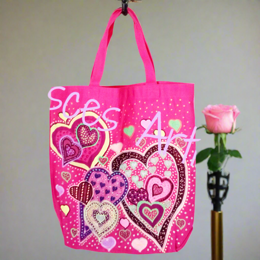 F102 - Hearts Abound (12" Tote)