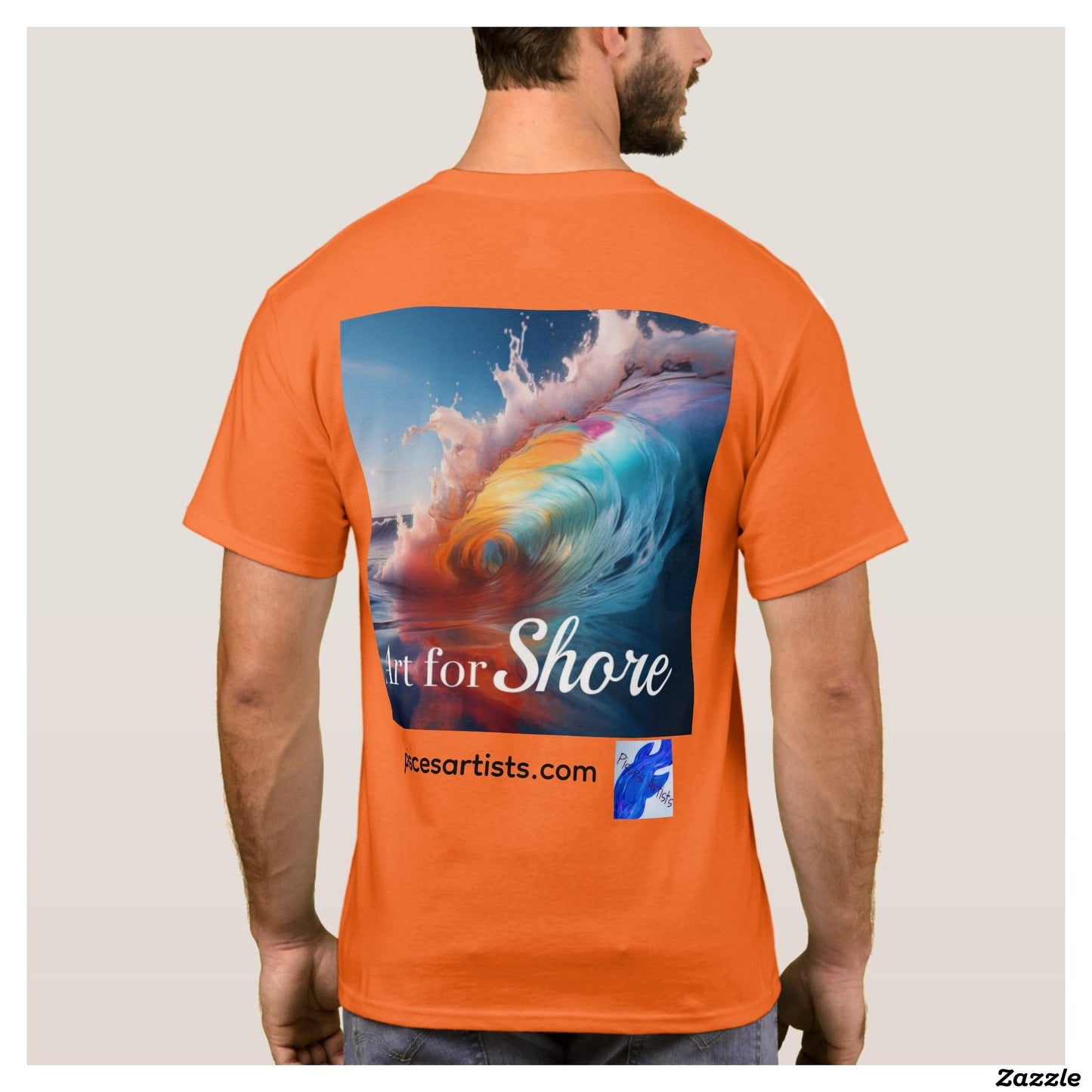 Art for Shore Tee - Orange