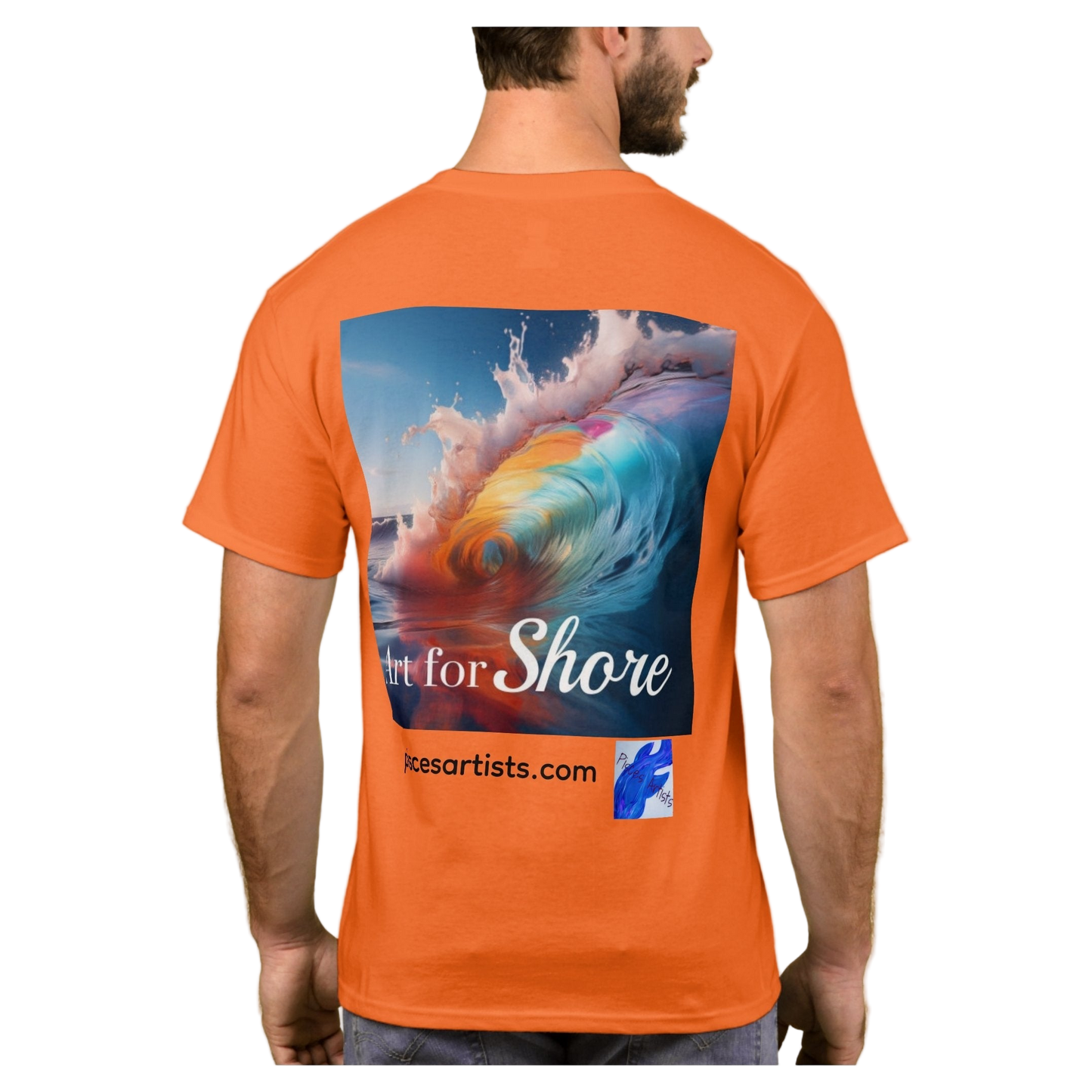 Art for Shore Tee - Orange