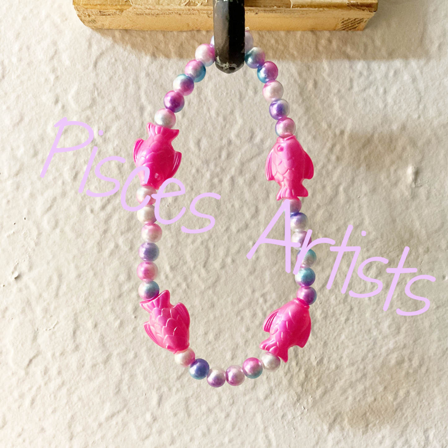 CHOKER22 - Pisces in Hot Pink Choker