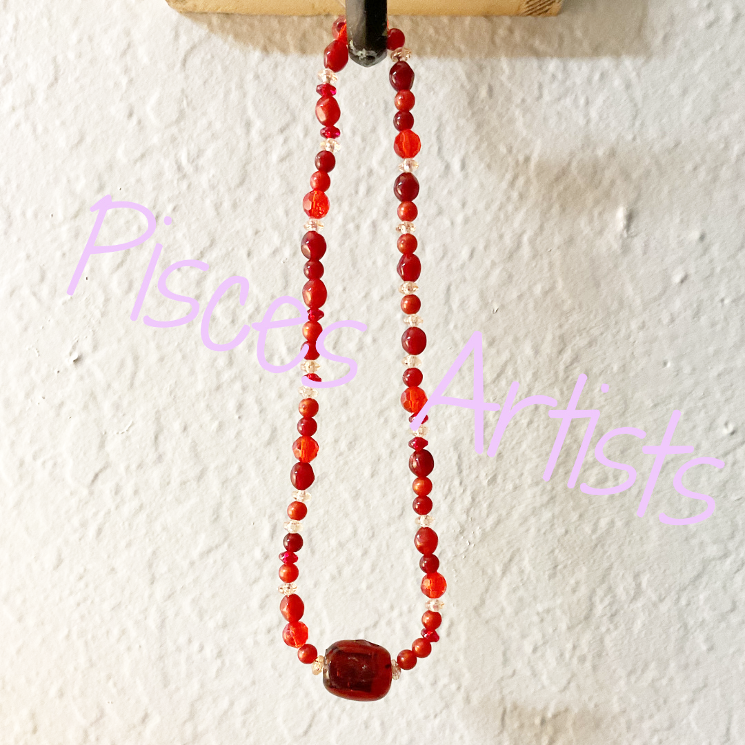 NECKLACE18 - Garnet